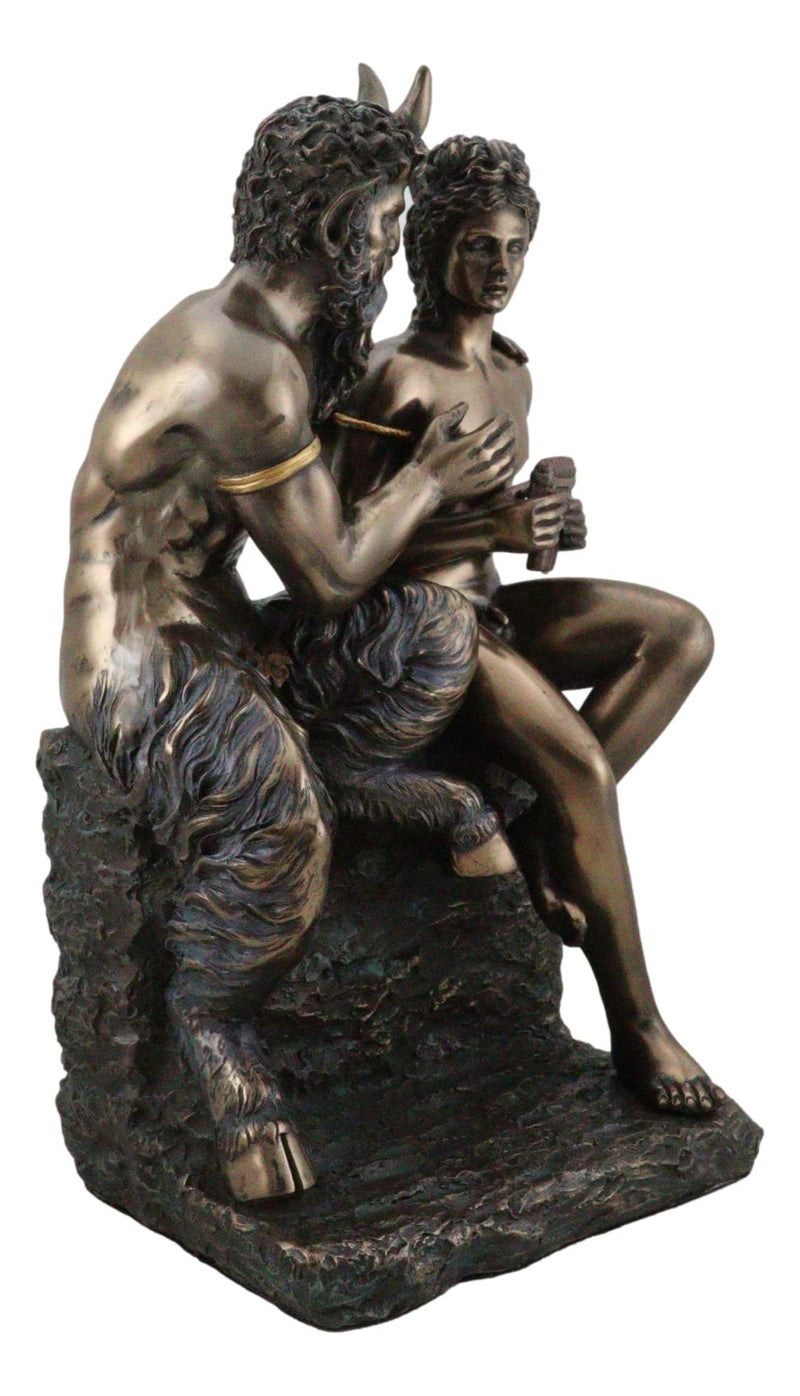 Greek God And Goddess Fertility Pan Teaching Daphne To Play The Flute Figurine