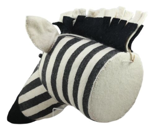 Ebros Fiona Walker England Handmade Organic Animal Zebra Head Wall Decor Large 13.5"H