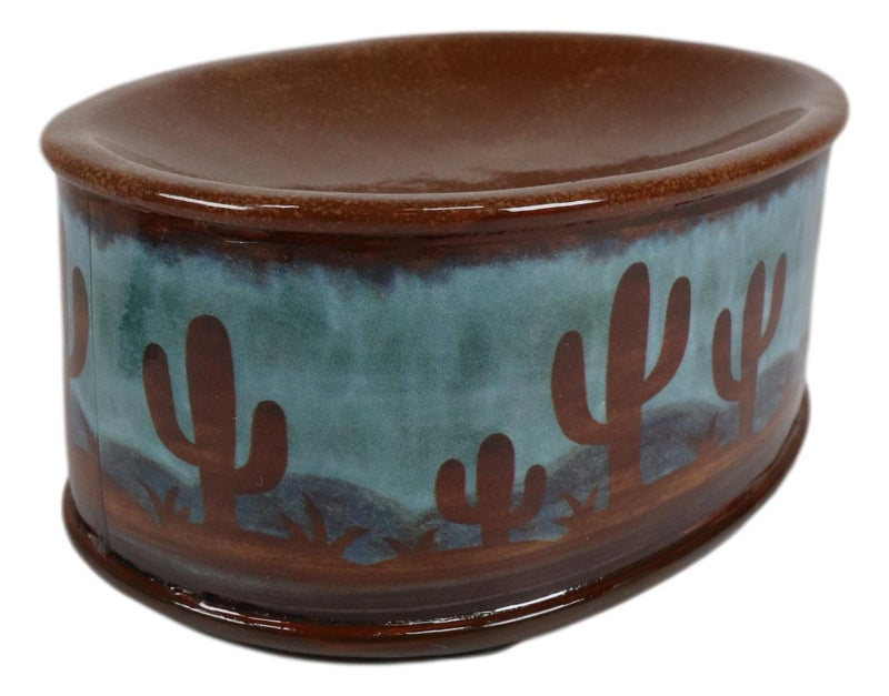Ebros Rustic Southwestern Desert Cactus Arizona Bathroom Vanity Bar Soap Dish Holder