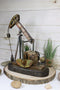 Western Rustic Vintage Nodding Donkey Pumpjack Oil Derrick Rig Pumpjack Figurine