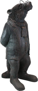 Ebros Gift Large Whimsical Genius Professor Einstein Mole with Glasses Garden Statue 26.25" Tall Resin in Aged Bronze Finish Rustic Fairy Tale Moles Patio Pool Lawn Outdoors Decorative Sculpture