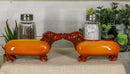Hot Dog Sausage Ketchup Mustard Dachshunds Ceramic Salt & Pepper Shakers Set