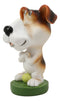 Tennis Sport Hound Dog Novelty Gift Whimsical Eyeglass Spectacle Holder Figurine