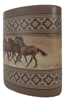 Ebros Western Running Horses With Southwest Navajo Vectors Makeup Toothbrush Holder