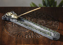 Wiccan Shaman Feminine Spiral Goddess Celtic Trinity Ivy Leaves Incense Burner