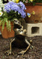 Ebros Gift Large 9.75" Tall Aluminum Metal Whimsical Tiki Trio Frog Family On Acrobatic Piggyback Garden Statue Zen Feng Shui Frogs Home Garden Patio Pool Pond Decorative Sculpture