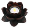 Ebros Lotus Meditation Flower Tea Light Candle Holder 4.5"W (Bronze Patina)