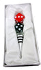 Ebros Gift Acrylic Red & Green Dice Wine Bottle Stopper Topper Metal 5.5"H