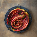 Beltane Drake Ember Flame Wheel of The Year Sabbats Of The Dragon Wall Decor