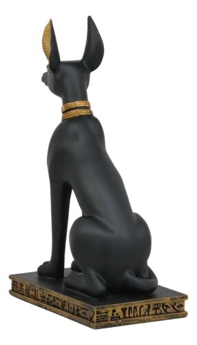 Ebros Ancient Egyptian Sitting Anubis in Jackal Dog Form Statue 9.25" Tall Anpu God of Afterlife Mummification and The Dead Collectible As Historical Cultural Heritage Academic Figurine - Ebros Gift