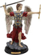 Ebros Byzantine Archangel Saint Michael with Brass Name Plate Wooden Base 12.5"H