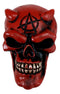 Red Horned Devil Demonic Skull Automobile Car Shift Knob Accessory Cool