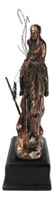 Native Indian Warrior Hunter With Rifle And Rope On Horse Figurine With Base