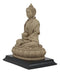 Meditating Buddha Shakyamuni On Lotus Throne Altar Statue 6"H On Wooden Pedestal