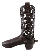 Rustic Country Western Metal Filigree Cowboy Boot Night Light Or Shadow Caster