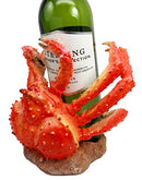 Ocean Marine Giant Spider Anthropod Crab Wine Bottle Holder Caddy