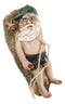 Vacation Santa Claus In Swim Trunks Beach Sunbathing Christmas Tree Ornament