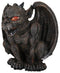 Gothic Winged Vampire Gargoyle With Translucent Eyes Candle Holder Figurine