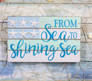 Ebros Nautical From Sea To Shining Sea Wall Decor Starfish Stars And Stripes Flag