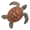 Ebros Coastal Swimming Brown Sea Turtle Wall Decor Hanging Plaque 11.25" Long
