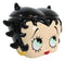 Vintage Comical Shy Betty Boop Head Ceramic Cookie Jar Collectible Figurine