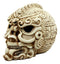 Aztec Quetzalcoatl Snake Cranium Skull Statue Halloween Skeleton Head Figurine