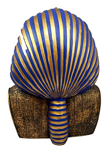 Ebros Large Cobra And Nemes Mask of Pharaoh Egyptian King Tut Bust Figurine 11"H