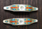 Set of 4 Rustic Southwestern Turquoise Cross Gemstones Crystal Cabinet Bar Pulls