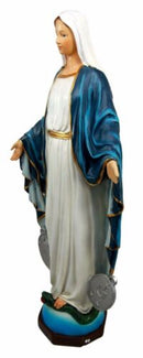 Ebros Catholic Church Our Lady of Grace With Miraculous Medal Figurine 16" Tall