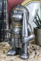 Anime Chibi Medieval Knight Suit Of Armor With Jousting Lance Pike Figurine 4"H
