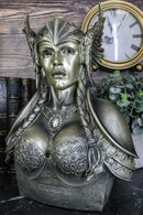 Norse Viking Poetic Edda Goddess Valkyrie Bust Statue 11"H Odin's Iron Maiden