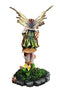 Ebros Gift Daisy Mushroom Cottage Garden Fairy Daydreaming Figurine 5.25"Tall