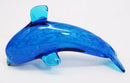 Swimming Blue Crystal Glass Sea Bottlenose Dolphin Decor Collectible Figurine