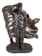 Ebros Solemn Tribute Patriotic American Soldier Saluting The Flag Statue USA Military