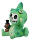 Furrybones Camo The Chameleon With Cricket Figurine 3"H Skeleton Furry Bones