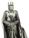 Ebros Medieval Holy Roman Empire Caped Crusader Knight w/ Sword Statue Suit Of Armor