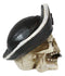 Pirate Captain Hook Marauder Skull With Golden Earring Statue Skeleton Decor