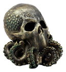 Ebros Ocean Monster Terror Kraken Cthulhu Skull Figurine 6"H Mythical Sea Relic Giant Octopus Skull Statue
