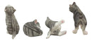 Crazy For Cats Four Playful Kitten Statues Adorable Kitty Cat Animal Figurines