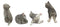 Crazy For Cats Four Playful Kitten Statues Adorable Kitty Cat Animal Figurines