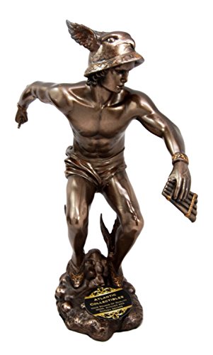 Ebros Greek Hermes God of Messengers Decorative Figurine 10" H