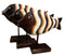 Balinese Wood Handicrafts Large Swimming River Fish Family Set of 3 Figurines