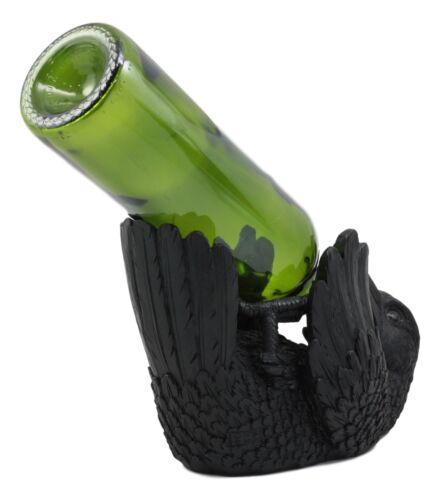 Ebros Macabre Potion Raven Crow Mystical Wine Bottle Holder Figurine