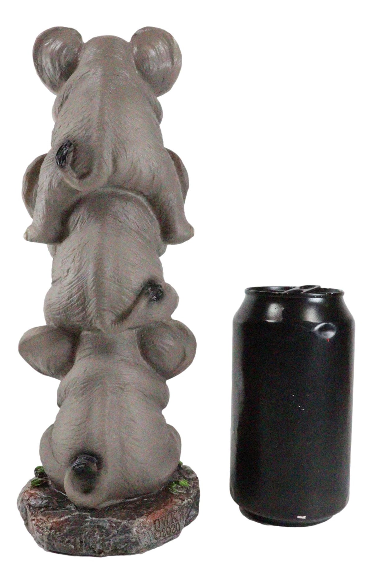 Ebros Pachyderm Friends Whimsical See Hear Speak No Evil Elephants Totem Statue - Ebros Gift