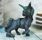 Ebros Whimsical My Little Unicorn Horse Figurine in Pastel Colors (Black Helios)
