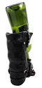 Ebros Gift Chained Biker Skull Death Angel Boot Wine Holder Figurine 8.5"H