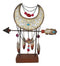 Southwestern Silver Moon Tree Of Life Arrow Dreamcatcher Feathers Desktop Plaque