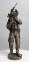 Large Modern Warfare Infantry Statue 14"H Military Rifle Unit Soldier Figurine