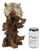Ebros Faux Wood Large Tundra Forest Wildlife Siberian White Tiger Bust 11" Tall