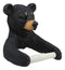 Ebros Whimsical Black Bear Toilet Paper Holder Bathroom Wall Decoration 8.25"Tall